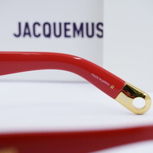 Jacquemus OVALO JAC/4 C8 Cat Eye Sunglasses - Red\\Grey main image 7